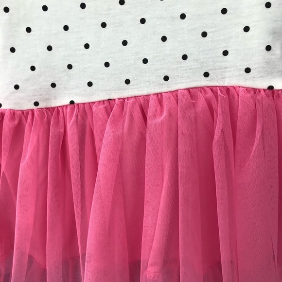 Epic Threads size 6 beige polka dot pink tutu - Picture 3 of 8
